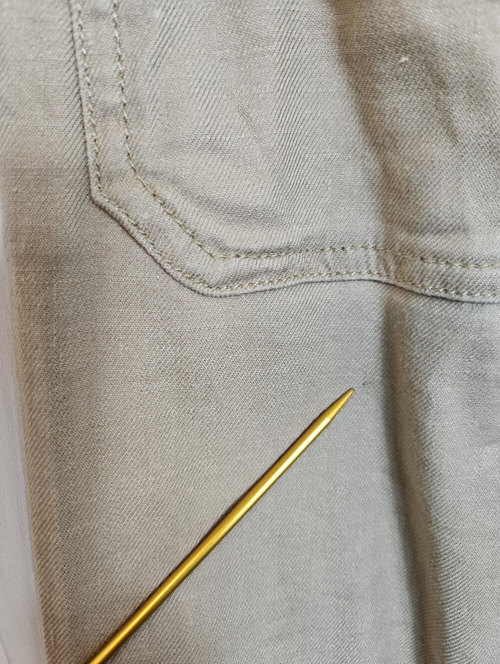 Anthropologie Maeve Colette Pants 25 Linen Wide Leg Tan Cropped High Rise - Picture 14 of 15